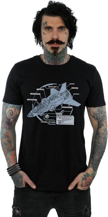 Produktbild The Avengers Quinjet Breakdown TShirt (L)