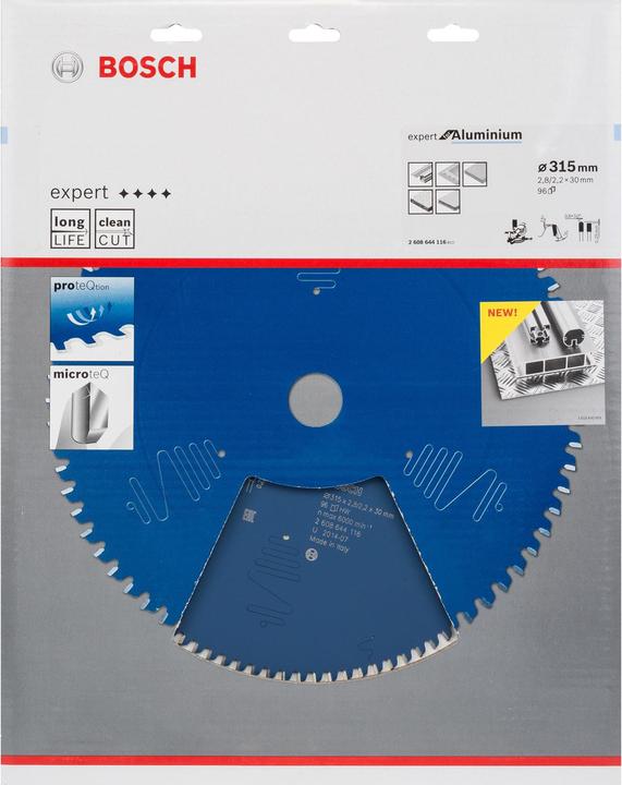 Produktbild Bosch Professional Zubehör Kreissägeblatt Expert for Aluminium, 315 x 30 x 2,8 mm, 96