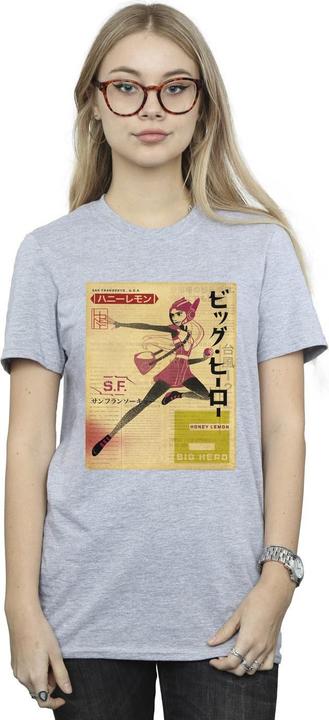 Produktbild Disney Big Hero 6 Baymax Honey Lemon Newspaper TShirt (L)