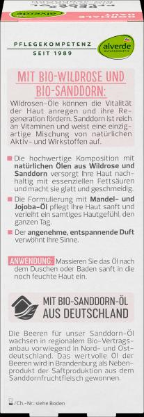 Produktbild dm alverde Relax Pflege-Öl Bio-Wildrose, Bio-Sanddorn (Körperöl, 100 ml)
