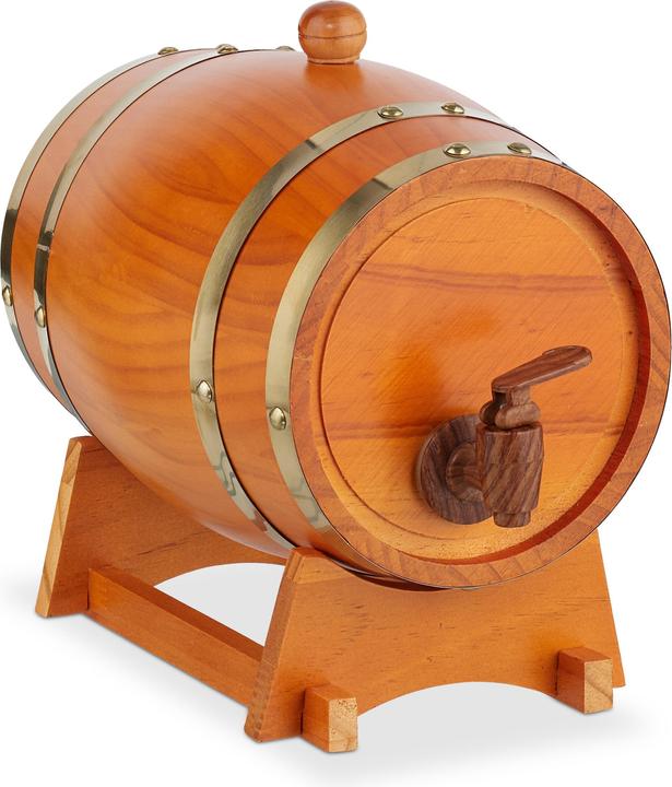 Actual product image Relaxdays Wooden barrel