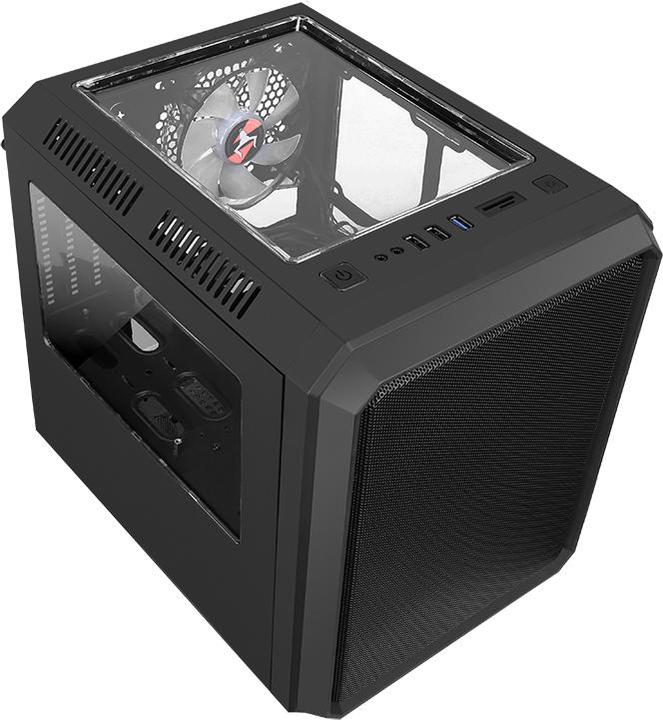 Immagine prodotto Itek Boitier Cube Micro ATX QBO 8 Evo RGB avec fenêtre (Noir) (mATX, Mini-ATX)