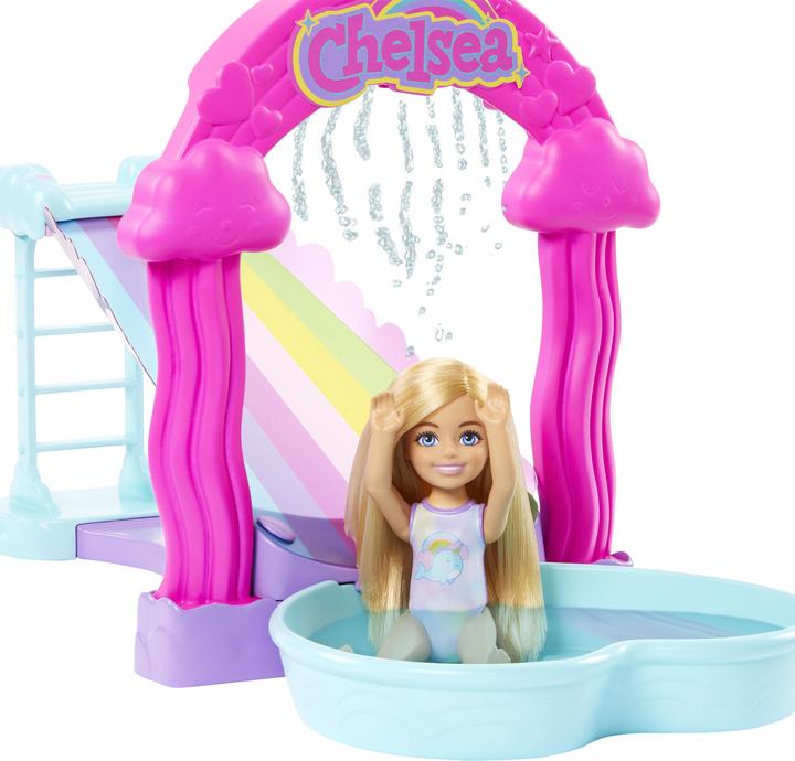 Actual product image Mattel Barbie Chelsea water slide playset
