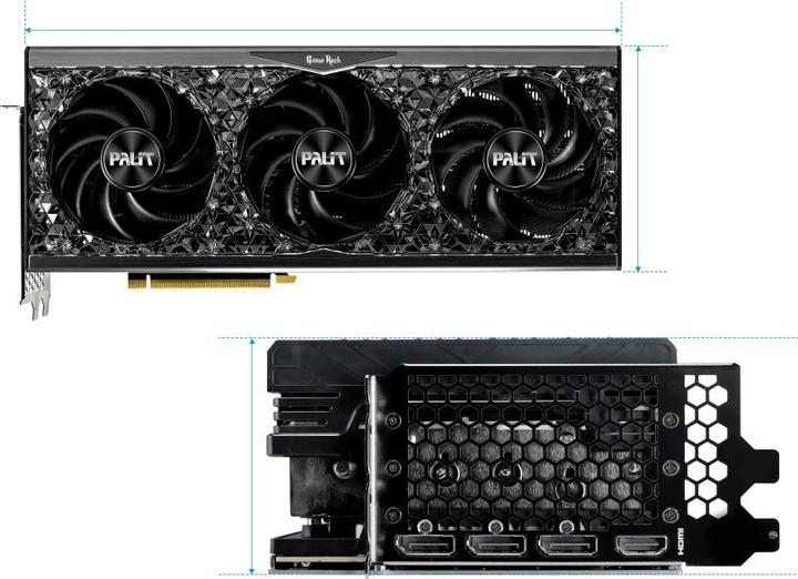 Produktbild XpertVision Palit RTX4070Ti Super GameRock OminiBlack OC 16B DDR6 retail (16 GB)