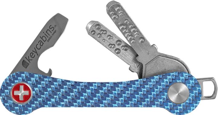 Actual product image Keycabins Key organizer KCCS1.3 Carbon S1 light blue