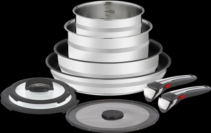 Tefal Jamie Oliver Ingenio G6 (28 cm, Stielkasserolle, Kochtopf, Bratpfanne, Edelstahl)