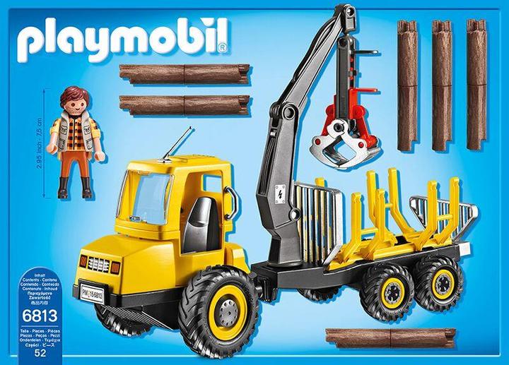 Produktbild Playmobil Holztransporter mit Kran (6813)