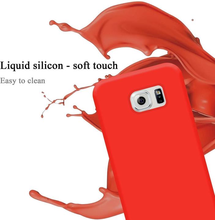 Actual product image Cadorabo TPU Liquid Silicone Case Cover (Samsung Galaxy S6 Edge)