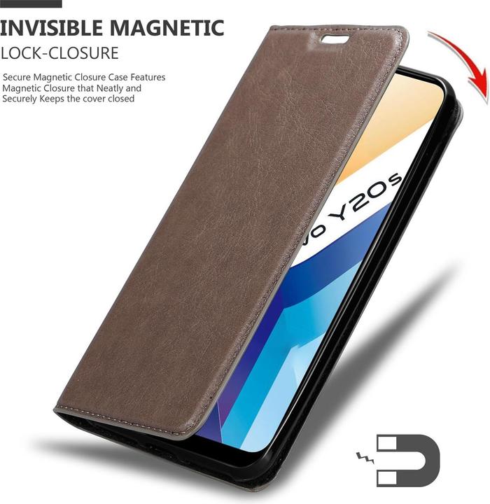 Productafbeelding Cadorabo Boek Onzichtbare Magneethoes (Vivo Y20s)