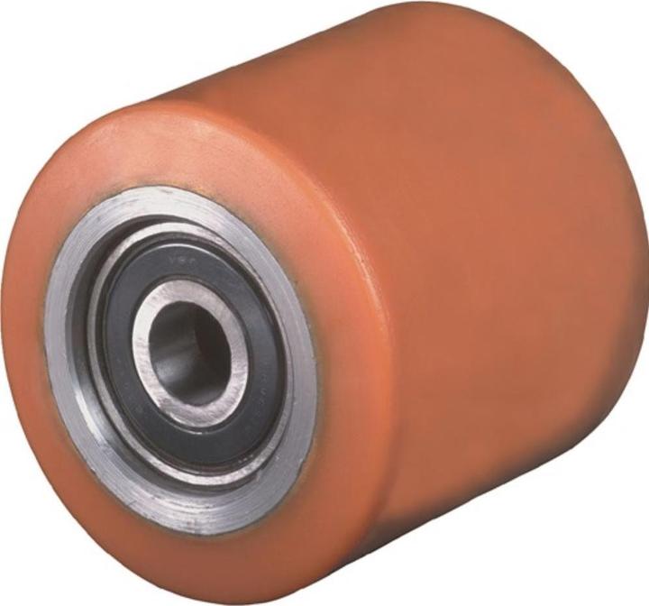 Actual product image BS Rollen Fork roller PUR Hub l. 61.6 mm Wheel w. 62 mm Wheel Ø 75 mm