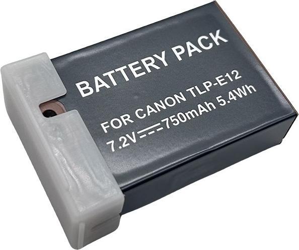 Acconic Batteria con ingresso USB-C per Canon M50 EOS-M50 LP-E12 (Accumulatore di carica elettrica)