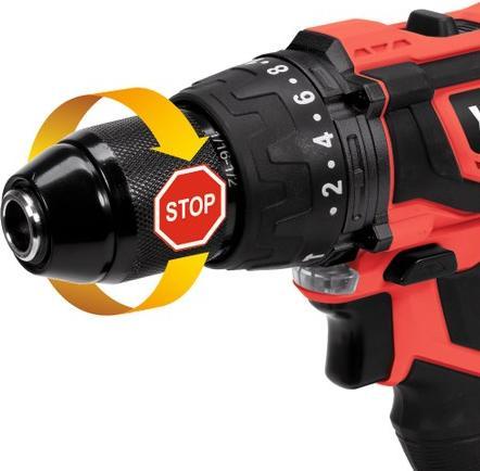 Produktbild Yato 18V 40Nm 1x2.0Ah lithium ion drill, IN THE BOX YT-82786 (Akkubetrieb)