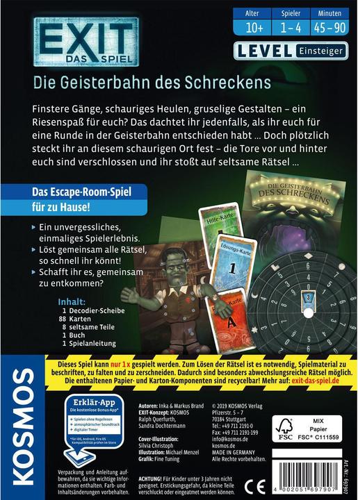 Image du produit Kosmos Exit - Le train fantôme de la terreur (Allemand)