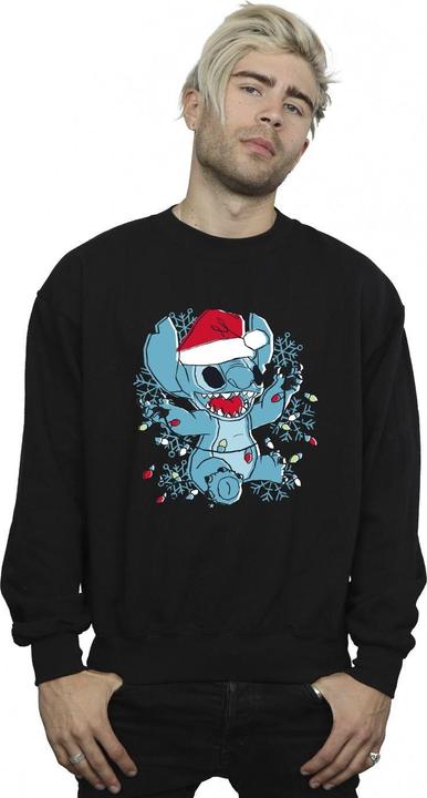 Produktbild Disney Lilo And Stitch Christmas Lights Sketch Sweatshirt (XL)