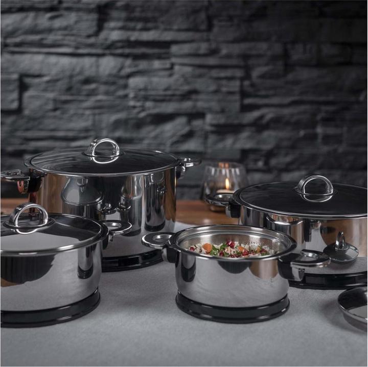 Actual product image Kuhn Rikon Per serving casserole (22 cm, Pan set + pot set, Stainless steel)