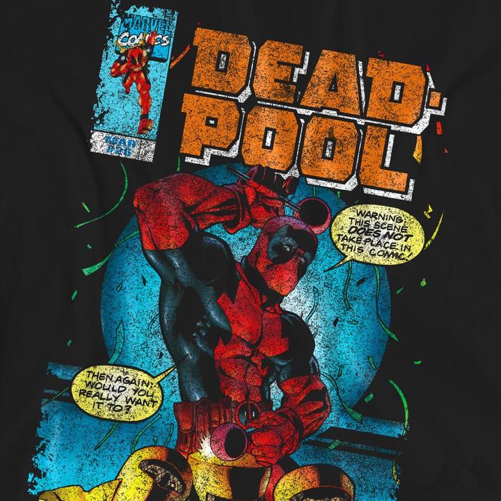 Actual product image Deadpool Unisex Adult Would You Want It Comic Cover T-Shirt (L)