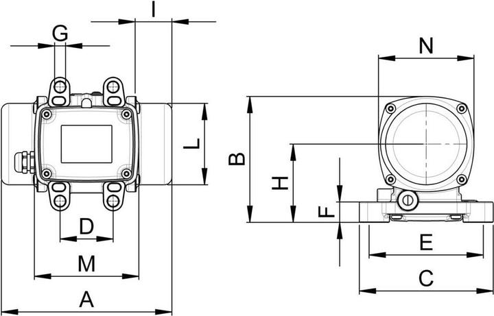 Image du produit NV NEA 5060 Vibrateurs électriques auen série NEA/NEG/NED 230 V/AC Vitesse nominale 3000 t/mi