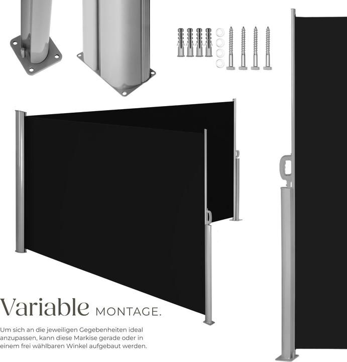Produktbild tectake Doppel Seitenmarkise (1 m)