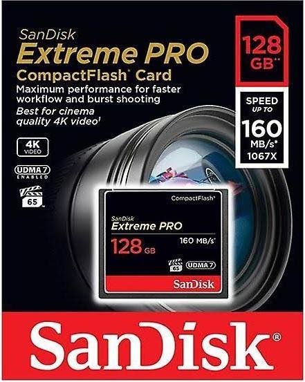 Produktbild SanDisk Extreme Pro Compact Flash (128 GB, CF, UHS-I)