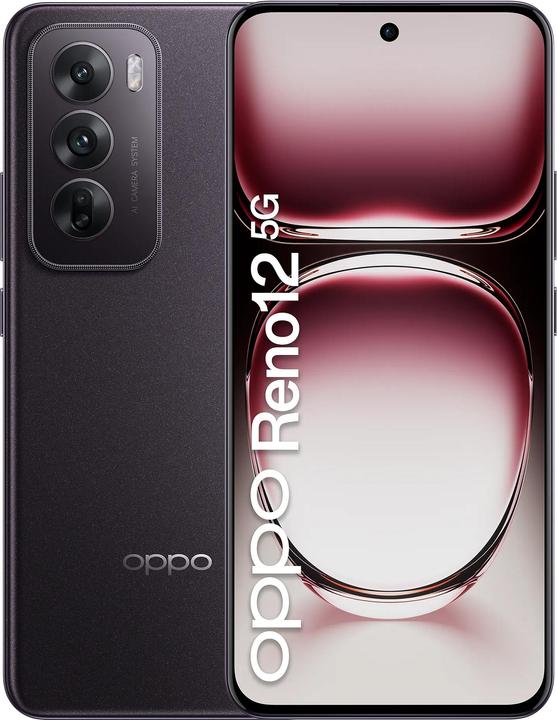Actual product image TIM OPPO Reno12 5G (256 GB, Mat Brown, 6.70", Dual SIM, 50 Mpx, 5G)