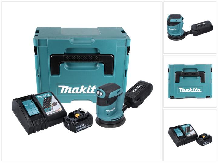 Immagine prodotto Makita DBO 180 RM1J 18 V Batteria levigatrice orbitale + 1x batteria 4.0Ah + caricatore + Makpac (Levigatrici rotorbitali)