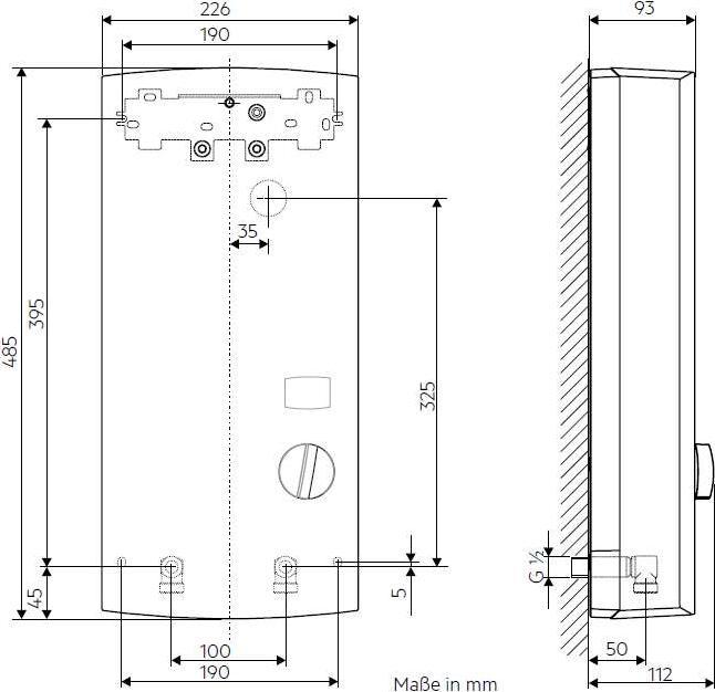 Produktbild AEG Haustechnik DDLE LCD 27 kW Elektronischer Durchlauferhitzer, gradgenaue Temperaturwahl mit LC-Display