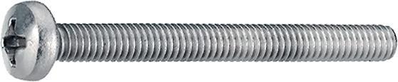 Produktbild Bossard Schraube, Maschine / Flachkopf, Phillips, PH1, M3, 8mm, Packung à 100 Stück (100 Schrauben pro Stück)