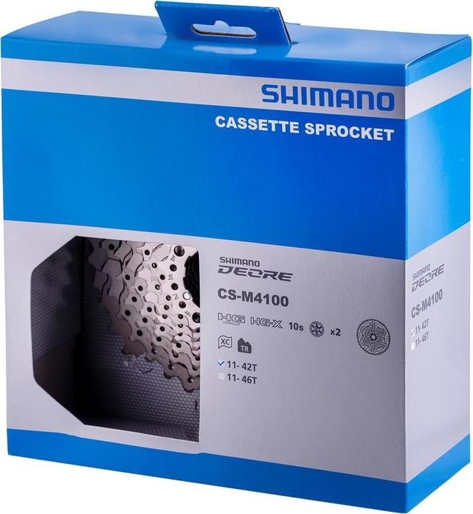 Actual product image Shimano Deore CS-M4100 (10-speed, 11-42)