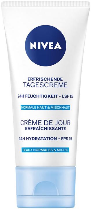 Produktbild NIVEA Erfrischende Tagescreme LSF 15 (50 ml, Tagescreme, SPF 15)