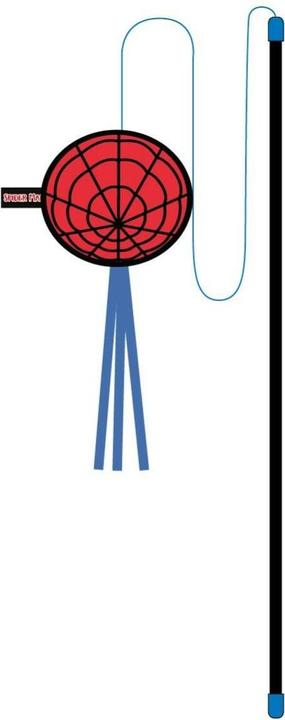 Actual product image Spiderman Cat toy Spider-Man red 100 % polyester (Catmint toy)