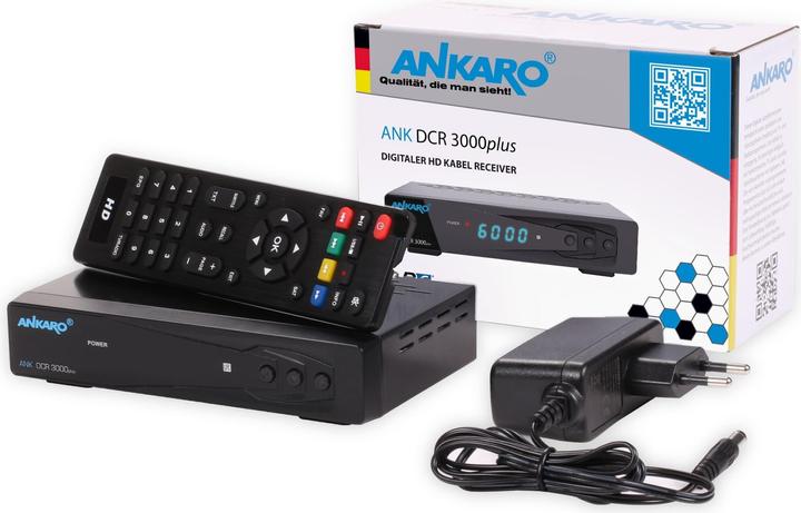 Produktbild Ankaro DVB-C HDTV-Receiver DCR 3000plus PVR (DVB-C, CI+-Schacht)