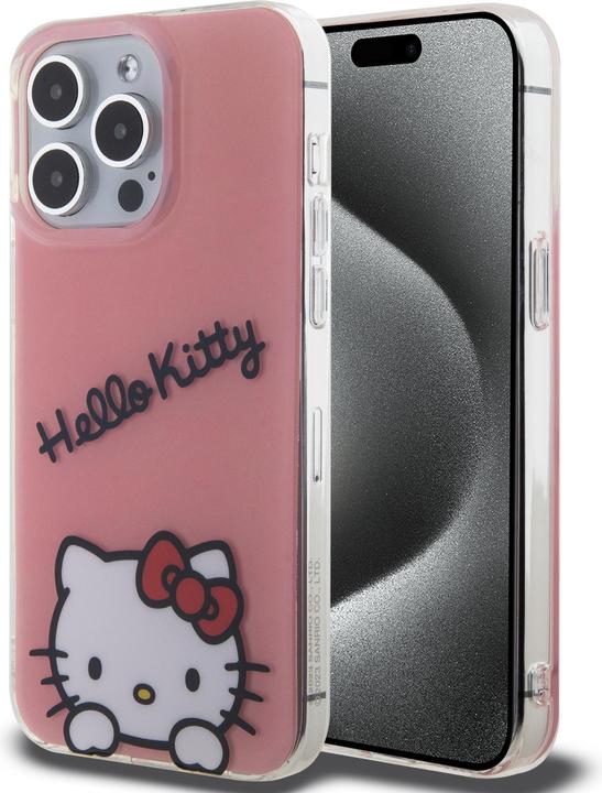 Image du produit Hello Kitty IML Daydreaming Logo Cover Housse pour iPhone 15 Pro - Rose (Apple iPhone 15 Pro)