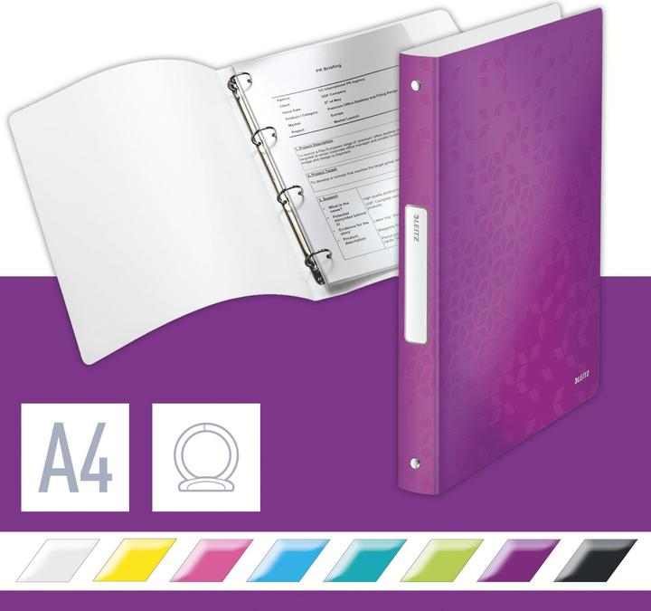 Actual product image Leitz WOW - Ring binder (A4, 257 mm, 1 Piece)