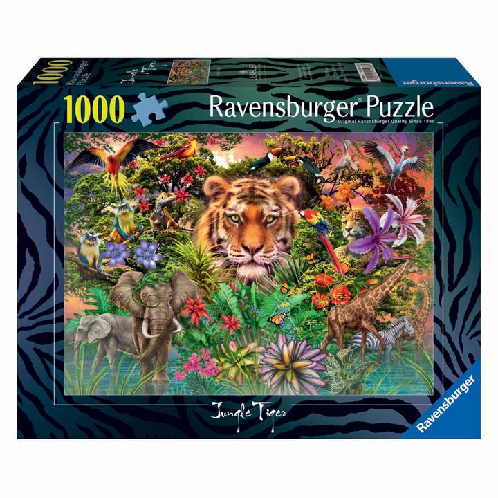 Actual product image Ravensburger Puzzle 1000 Tiger im Garten (1000 pieces)