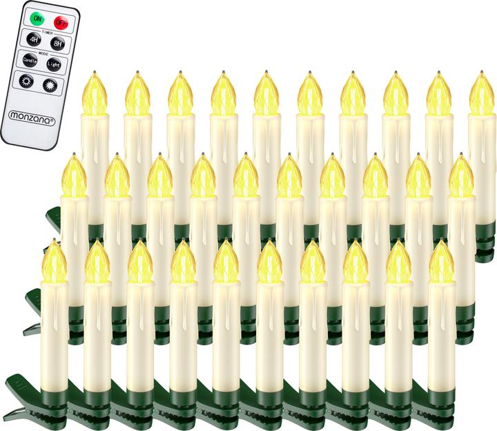 Produktbild Monzana Weihnachtsbaumkerzen (30 x)