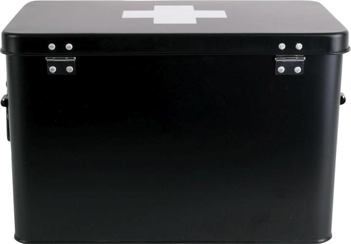 Actual product image present time First aid cabinet large 31.5 x 21 cm, black matt