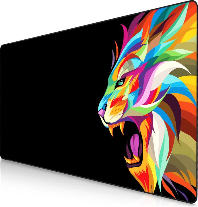Actual product image Titanwolf Gaming mouse pad, XXXL Speed mouse mat 1200 x 600 mm, speed & precision, Colour Lion 2 (XXL)
