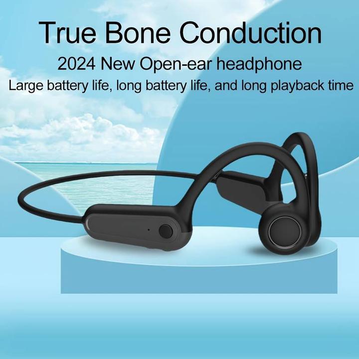 Image du produit PhoneLook Ecouteurs à conduction osseuse Bluetooth sans fil véritable pour le sport running vélo fitness (ANC, 11 h, Sans fil)