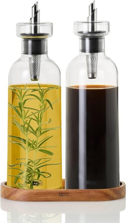 Produktbild AdHoc Set Öl- und Essigspender AromaPour, mit original PreciseFlow, Füllmenge ca. je 300 ml, Glas/Ed (300 ml)