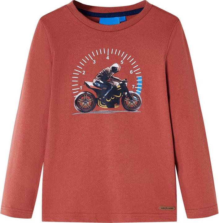 Immagine prodotto VidaXL Camicia a maniche lunghe da bambino Henna 140,Materiale: 100 (140)
