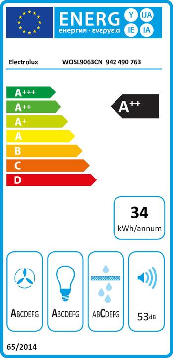 Etichetta energetica Electrolux WOSL9063CN (Cappuccio)