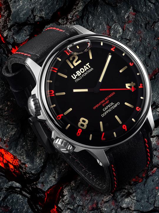 Produktbild U-Boat 9674 Capsoil Doppioempo SS GMT (Analoguhr, 55 mm)