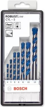 Actual product image Bosch Professional Zubehör 5-piece CYL-5 concrete drill bit set, Robust Line, 4-8 mm (8 mm, 5 mm, 4 mm, 6 mm)