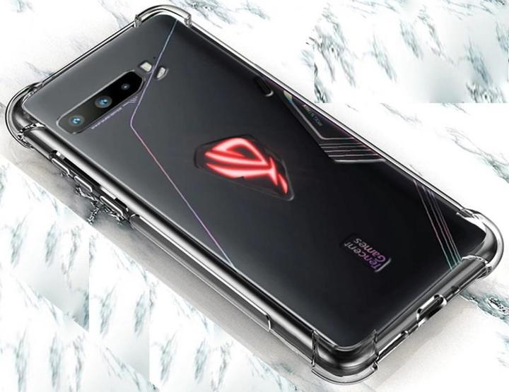 Actual product image Screenguard Asus ROG Phone 3 Cover Crystal Soft Airbag Bumper (Asus ROG Phone)