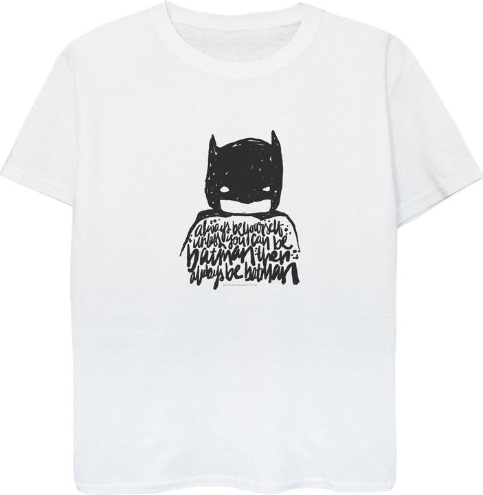 Actual product image Batman Boys Always Be Yourself Logo Cotton T-Shirt (116)