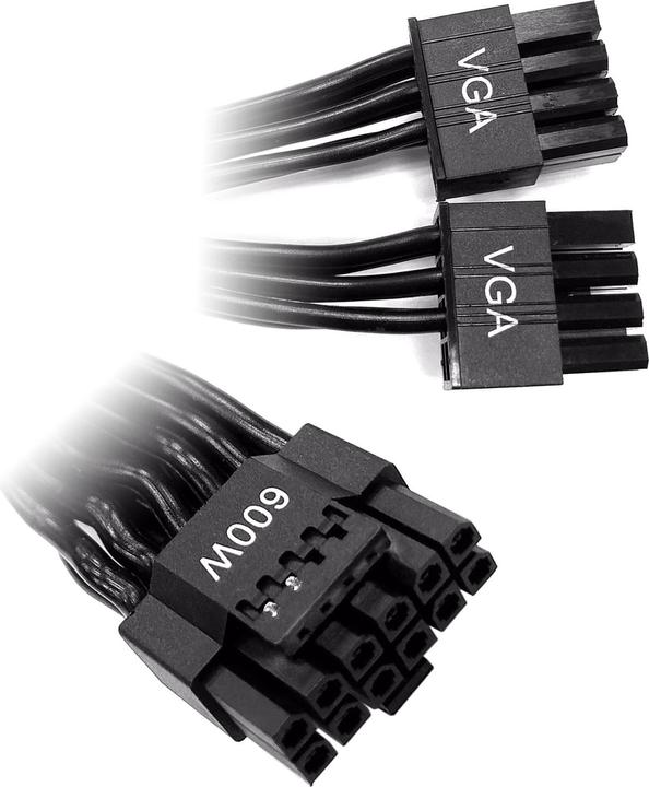 Actual product image Super Flower Dual 8-pin to 12VHPWR cable