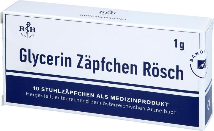 Produktbild Rösch & Handel Glycerinzäpfchen 1 g 10 Stk (10 Stück)