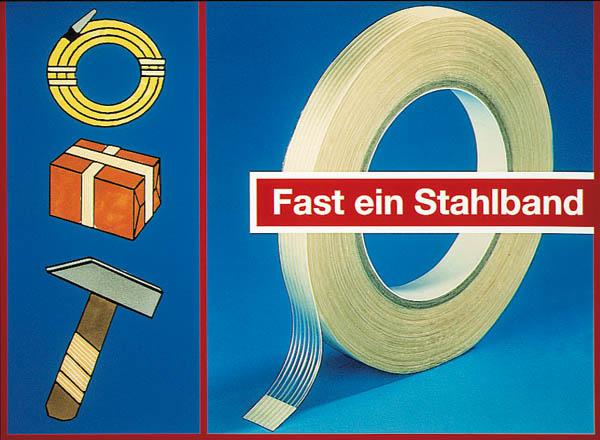 Actual product image Westfalia Adhesive tape 2-pack, filament tape glass fibre reinforced, 100 m