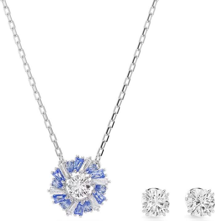 Image du produit Swarovski Idyllia Set Différentes coupes Fleur Bleu