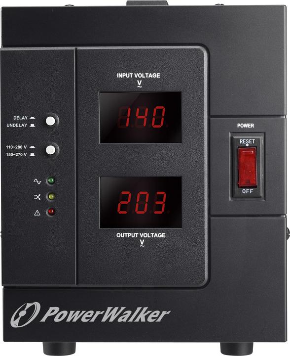 Actual product image Powerwalker AVR 3000 SIV FR - 110-280 V - 3000 VA - 2400 W - 1 AC outputs - terminal - 95% (3000 VA, 2400 W)